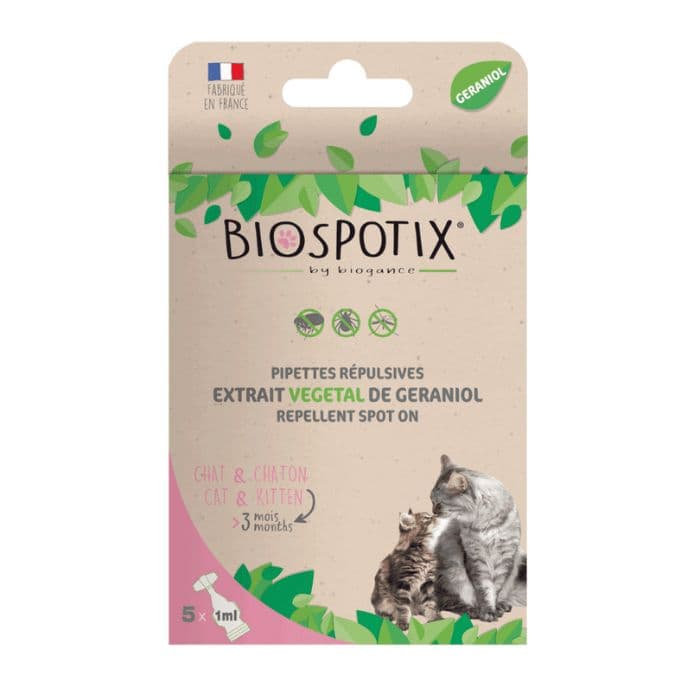 discretie leerling Doorlaatbaarheid Biospotix anti-vlo en teken pipet kat - Filova, eco dierenspeciaalzaak